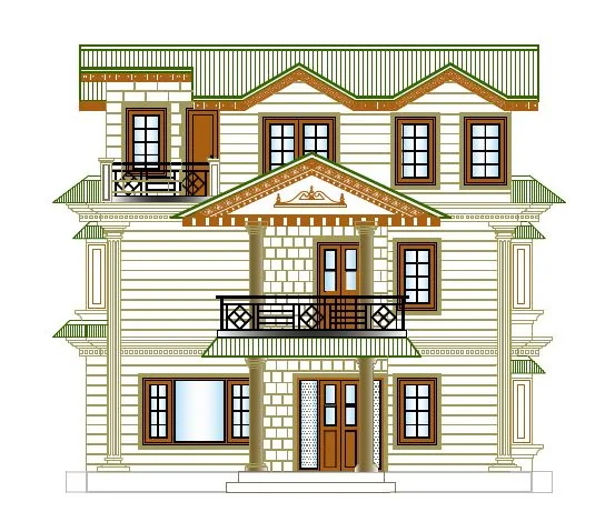 Residential elevation drawing