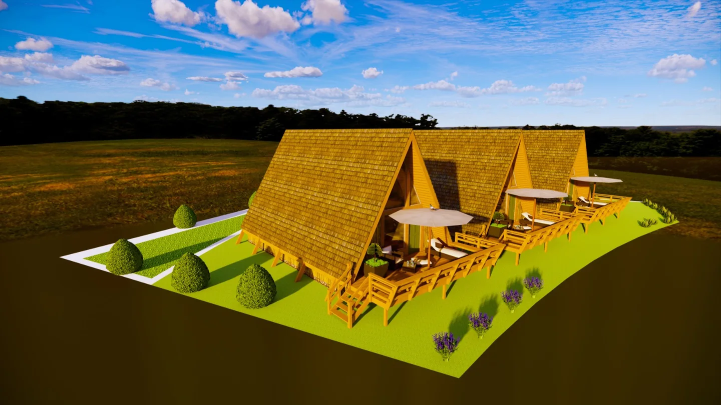 3D visualized cottages